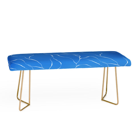 Gabriela Fuente blue line Bench
