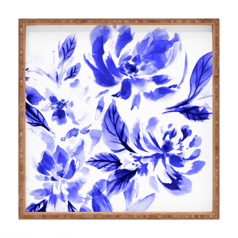 Gabriela Fuente Blue Lya Square Tray