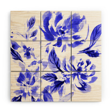 Gabriela Fuente Blue Lya Wood Wall Mural