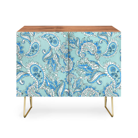 Gabriela Fuente Blue paisley Credenza