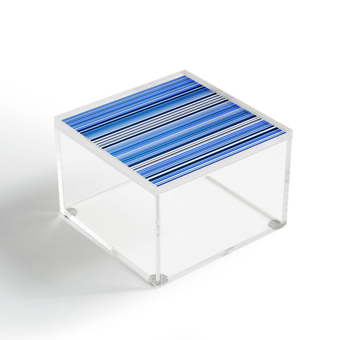 Gabriela Fuente Blue Stripe Acrylic Box