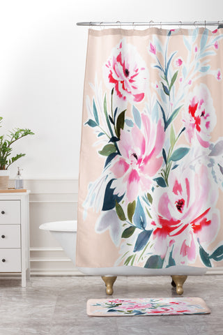 Gabriela Fuente Brina Shower Curtain And Mat