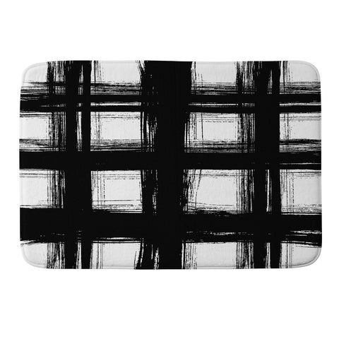 Gabriela Fuente Brush check Memory Foam Bath Mat