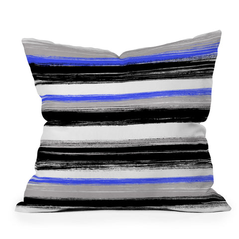 Gabriela Fuente Brush Stripe Throw Pillow