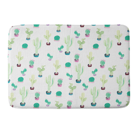 Gabriela Fuente Cactuland Memory Foam Bath Mat