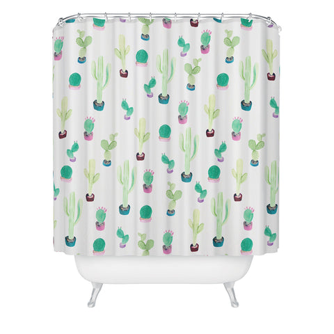 Gabriela Fuente Cactuland Shower Curtain