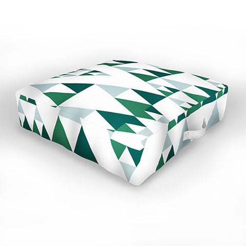Gabriela Fuente Christmas Chic Outdoor Floor Cushion