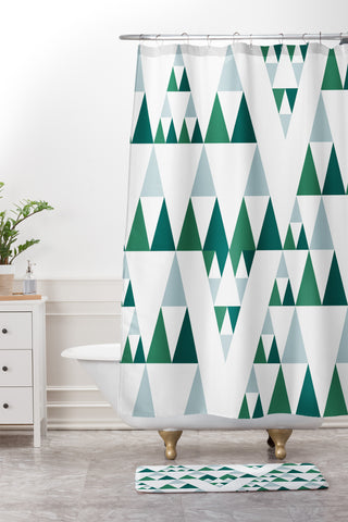 Gabriela Fuente Christmas Chic Shower Curtain And Mat