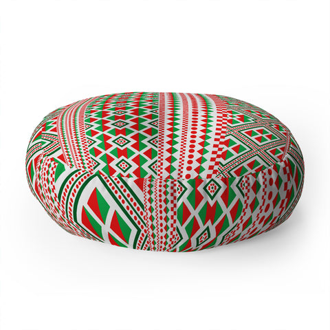 Gabriela Fuente Christmas Floor Pillow Round