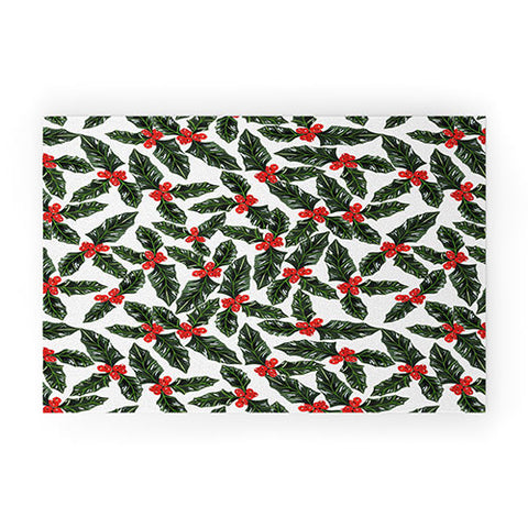 Gabriela Fuente Christmas forest Welcome Mat