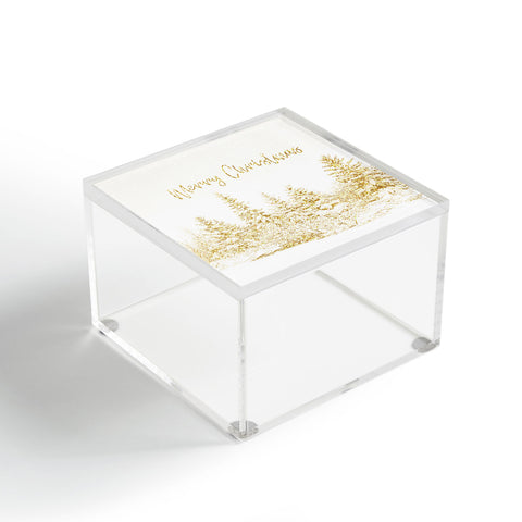 Gabriela Fuente Christmas Gold Acrylic Box