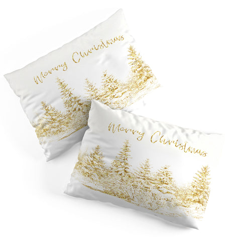 Gabriela Fuente Christmas Gold Pillow Shams