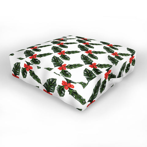 Gabriela Fuente Christmas Grace Outdoor Floor Cushion