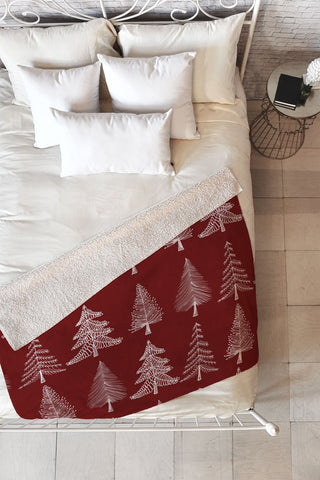 Gabriela Fuente Christmas Miracle Fleece Throw Blanket