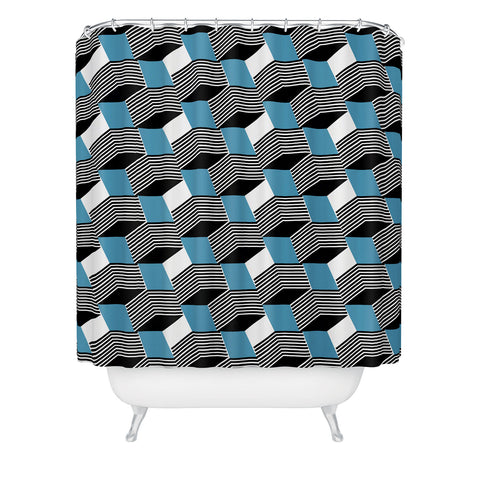 Gabriela Fuente Cube play Shower Curtain