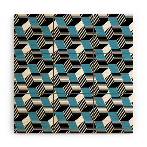 Gabriela Fuente Cube play Wood Wall Mural