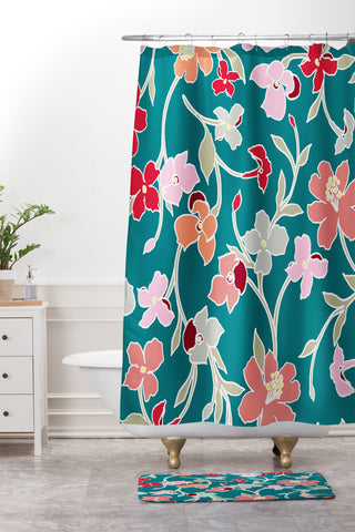 Gabriela Fuente detail Shower Curtain And Mat