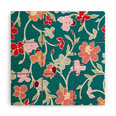 Gabriela Fuente detail Wood Wall Mural