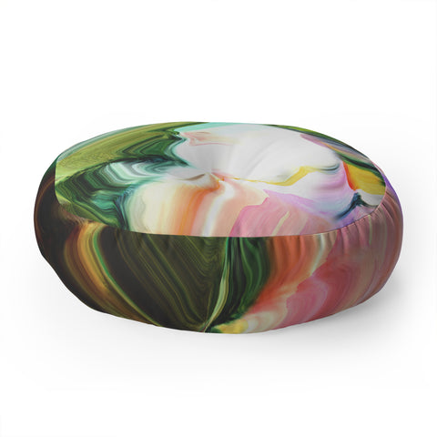 Gabriela Fuente Digital Marbel Floor Pillow Round