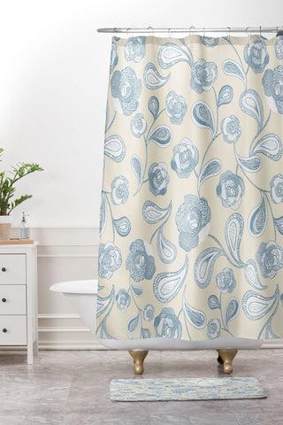 Gabriela Fuente Flo Shower Curtain And Mat
