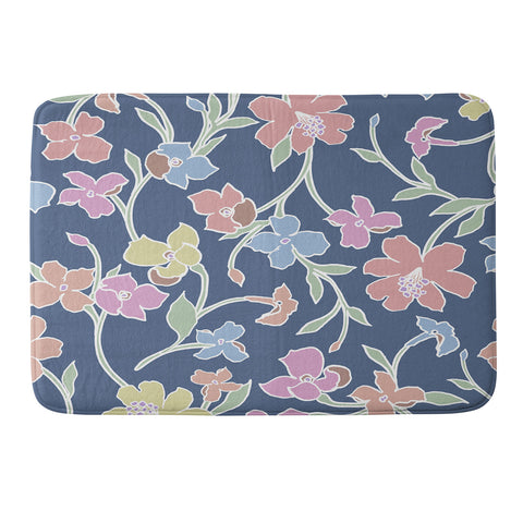 Gabriela Fuente Floral CLub Memory Foam Bath Mat