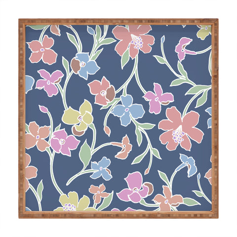 Gabriela Fuente Floral CLub Square Tray