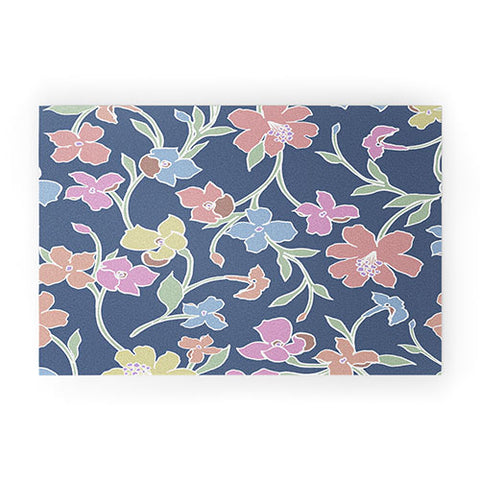 Gabriela Fuente Floral CLub Welcome Mat
