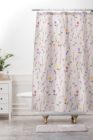Gabriela Fuente floraland Shower Curtain And Mat