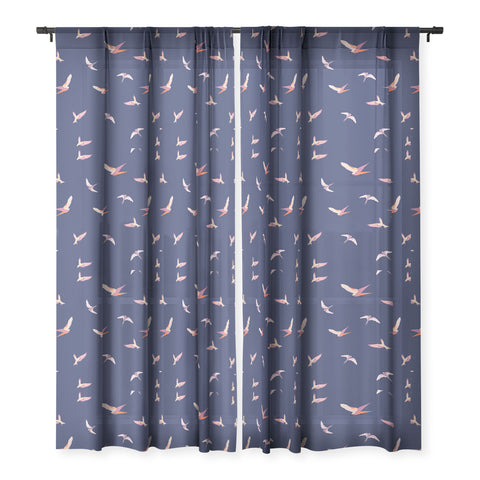 Gabriela Fuente Fly with me Sheer Window Curtain