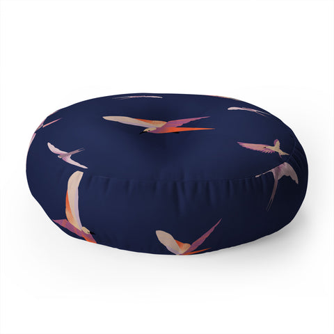 Gabriela Fuente Fly with me Floor Pillow Round