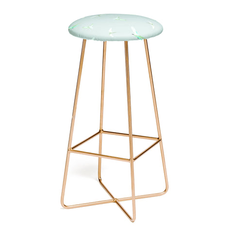 Gabriela Fuente Fly with me green Bar Stool