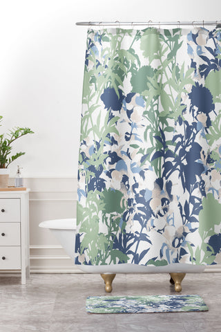Gabriela Fuente Future Garden Shower Curtain And Mat