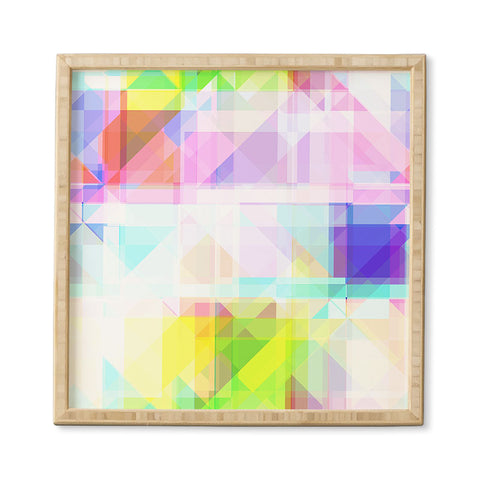 Gabriela Fuente geometric splash Framed Wall Art