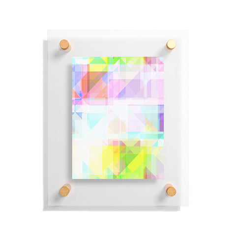 Gabriela Fuente geometric splash Floating Acrylic Print