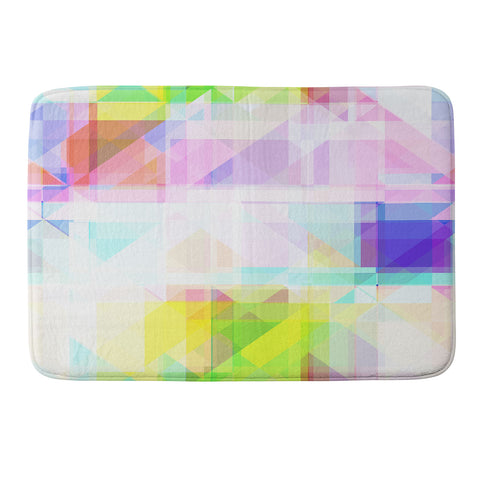Gabriela Fuente geometric splash Memory Foam Bath Mat