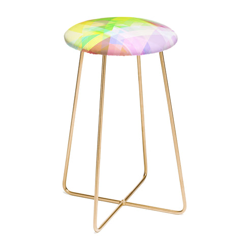 Gabriela Fuente geometric splash Counter Stool