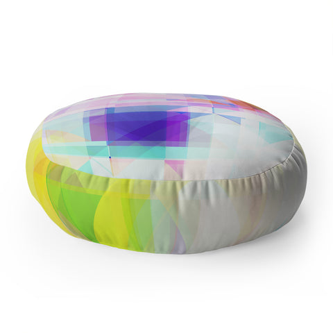 Gabriela Fuente geometric splash Floor Pillow Round