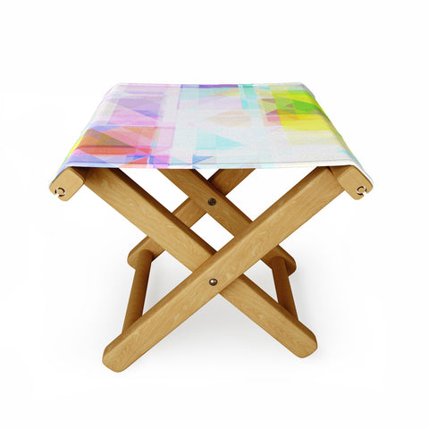 Gabriela Fuente geometric splash Folding Stool
