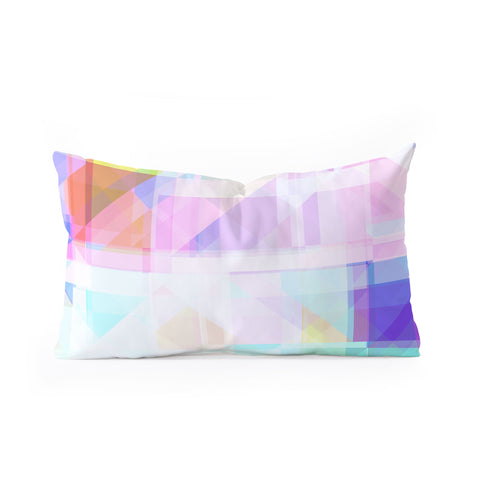 Gabriela Fuente geometric splash Oblong Throw Pillow