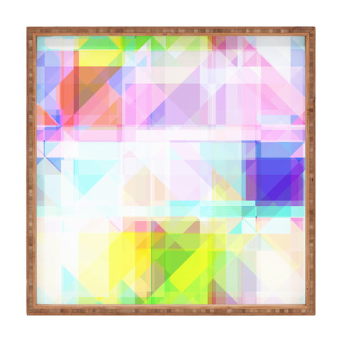 Gabriela Fuente geometric splash Square Tray