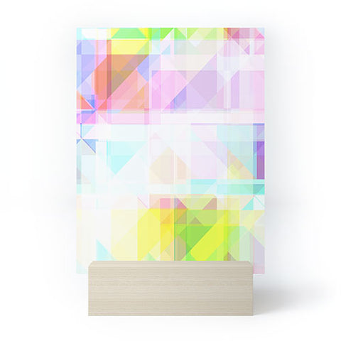 Gabriela Fuente geometric splash Mini Art Print