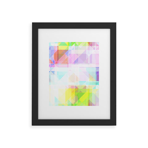 Gabriela Fuente geometric splash Framed Art Print