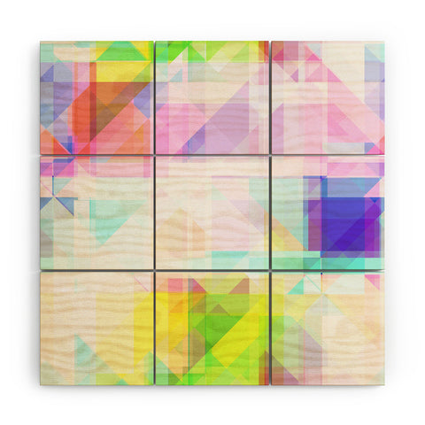 Gabriela Fuente geometric splash Wood Wall Mural