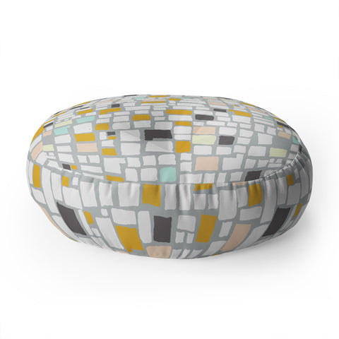 Gabriela Fuente geometry Floor Pillow Round