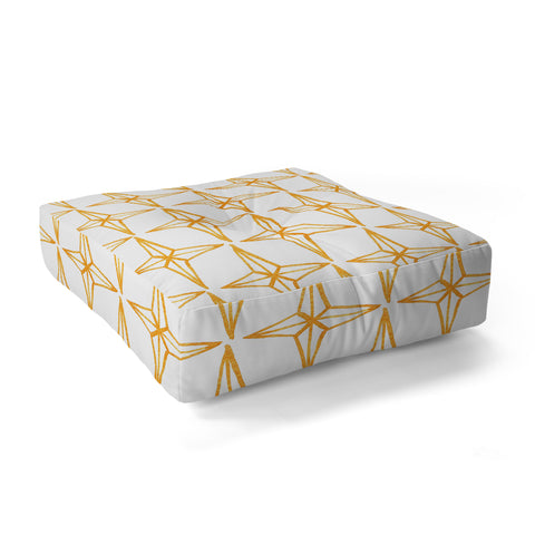 Gabriela Fuente Gold night Floor Pillow Square