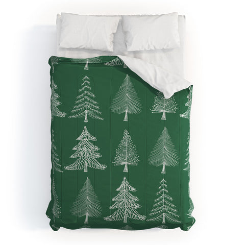 Gabriela Fuente GreenChristmas Comforter