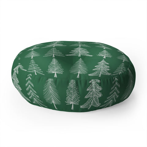 Gabriela Fuente GreenChristmas Floor Pillow Round