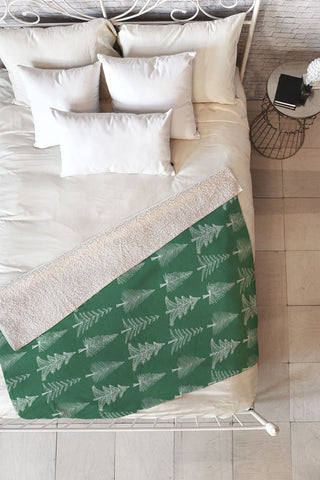 Gabriela Fuente GreenChristmas Fleece Throw Blanket