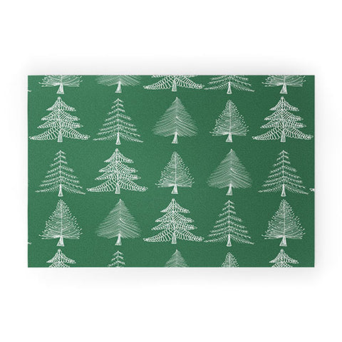 Gabriela Fuente GreenChristmas Welcome Mat