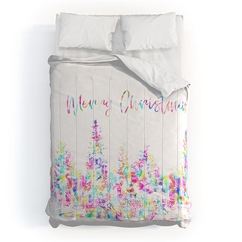 Gabriela Fuente Happy Christmas Comforter